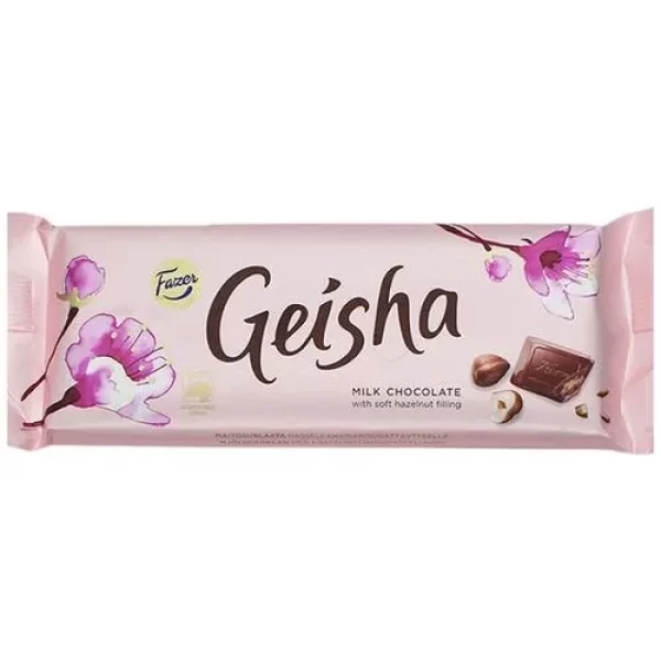 Fazer Geisha Milk Chocolate – With Soft Hazelnut Filling, 100 g