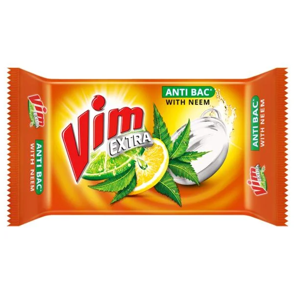 Vim Extra Anti Bac Neem Dishwash Bar 250 g