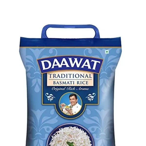 Daawat Traditional, Perfectly Aged Premium Basmati Rice with Rich Aroma, 5 Kg