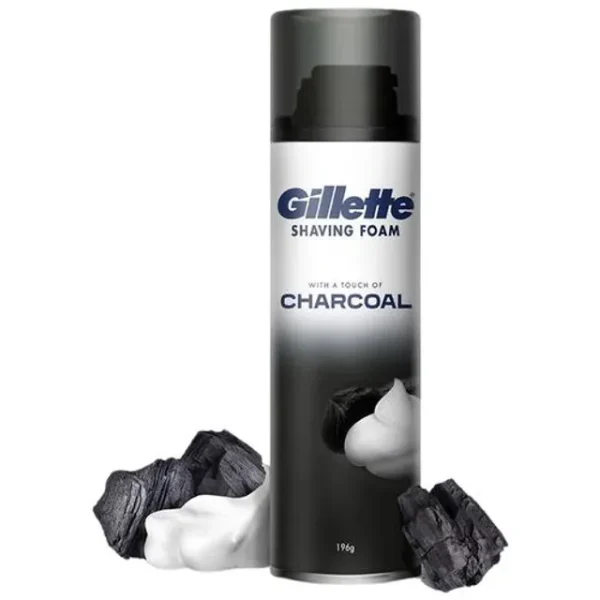 Gillette Shaving Foam – Charcoal, 196 G