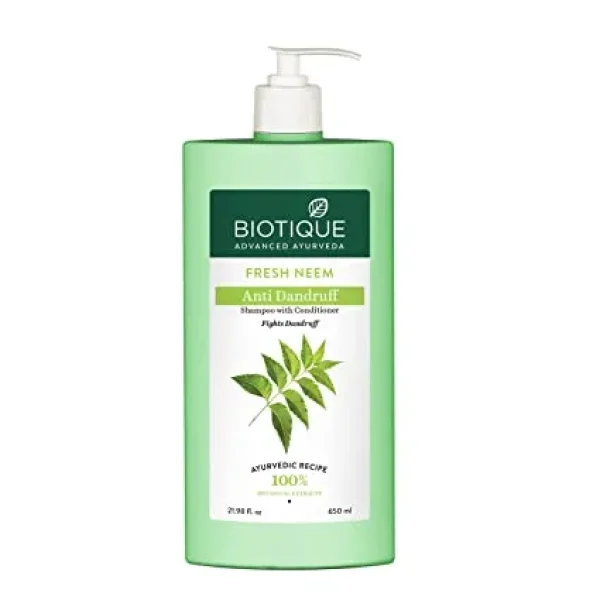Biotique Neem Margosa Anti Dandruff Shampoo And Conditioner, 650Ml