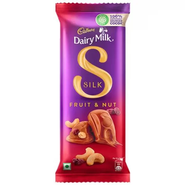 Cadbury Dairy Milk Silk Fruit & Nut Chocolate Bar, 55 g
