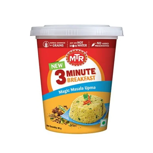 MTR 3 Minute Breakfast Magic Masala Upma, 80 g Cup