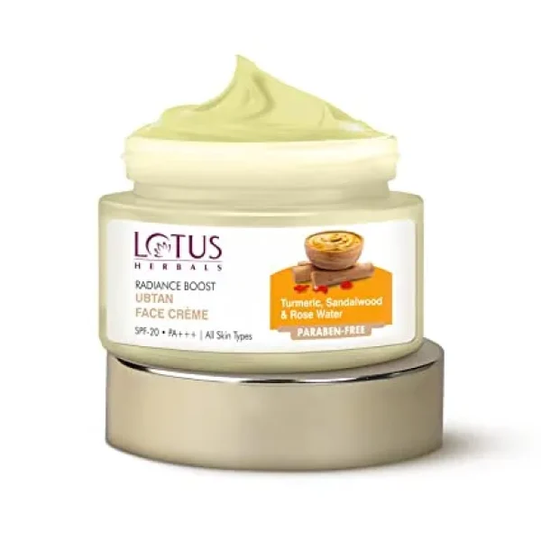 Lotus Herbals Radiance Boost Ubtan Face Cream SPF 20, 50GM