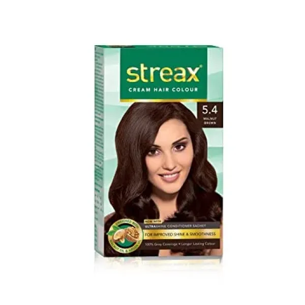 Streax Hair Colour Walnut Brown 5.4, 120 Ml