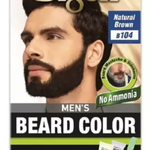 Bigen Men’S Beard Color,Natural Brown B104, 40G