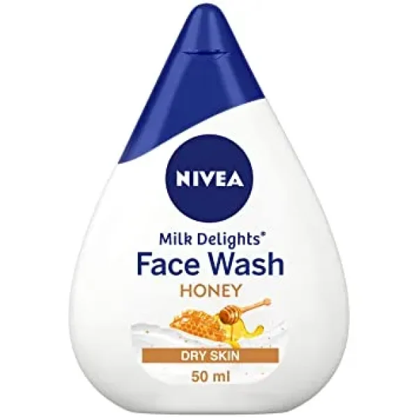 Nivea Women Face Wash For Dry Skin, Milk Delights Honey, 50 Ml