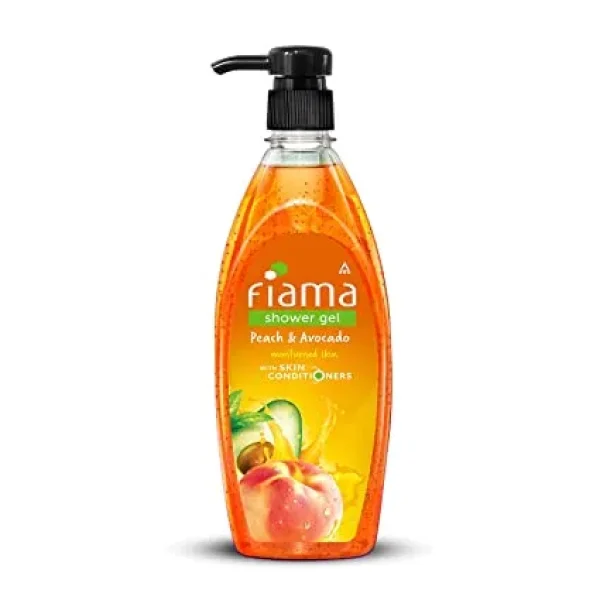 Fiama Shower Gel Peach & Avocado, Body Wash With Skin Conditioneritioners For Soft Moisturised Skin, 500 Ml