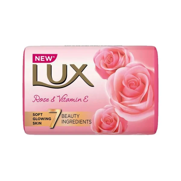 Lux Beauty Soap For Glowing Skin – Rose & Vitamin E, 100 G (Pack Of 5)