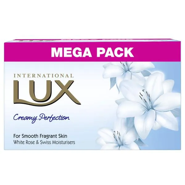 Lux International Creamy Beauty Soap For Glowing Mega Pack  (4 X 125 G)