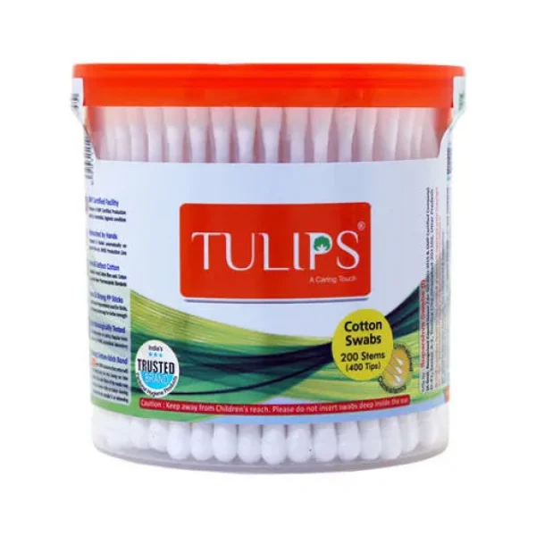 Tulips Cotton Swabs Jar 200N