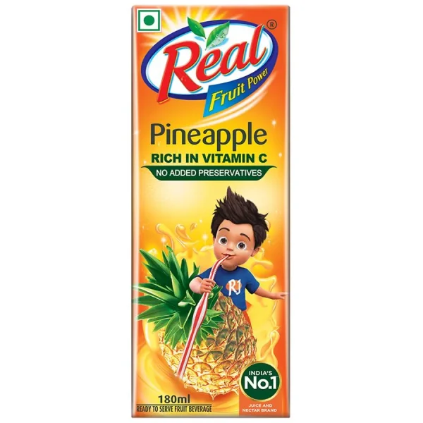 Real Fruit Power Juice – Pineapple, 180 Ml