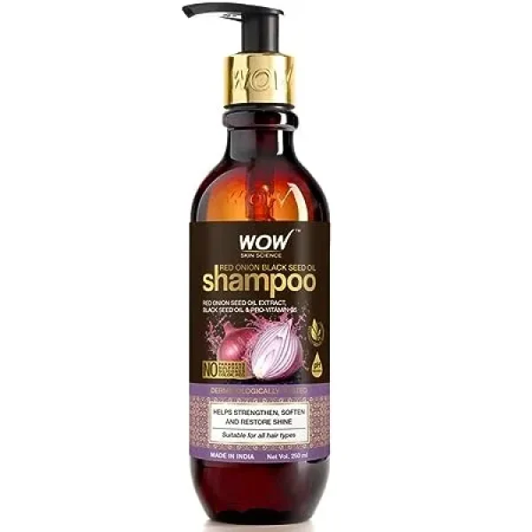 WOW Skin Science Red Onion Black Seed Oil Shampoo  250ml