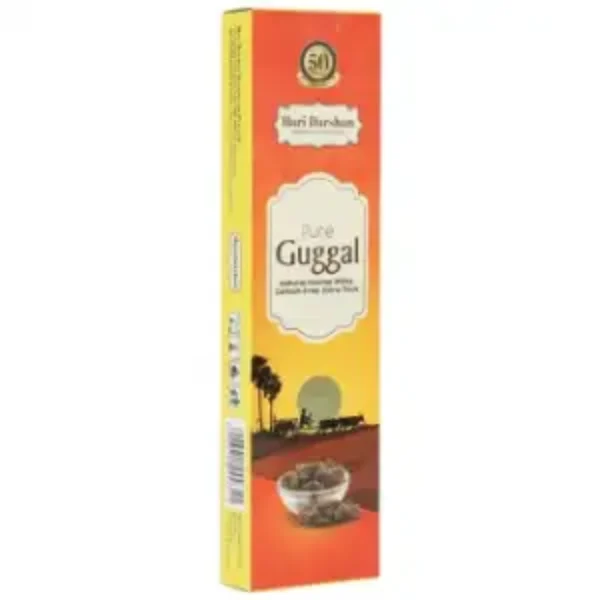 Hari Darshan Pure Guggal Natural Incense Sticks/Agarbatti Carbon Free, Extra Thick, 60 g