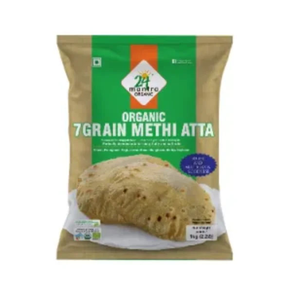 24 Mantra Organic 7 Grain Methi Atta – 1 Kg