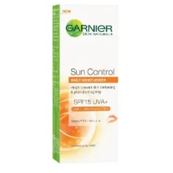 Garnier Skin Naturals Sun Control Spf 15 Daily Moisturiser, 50Ml