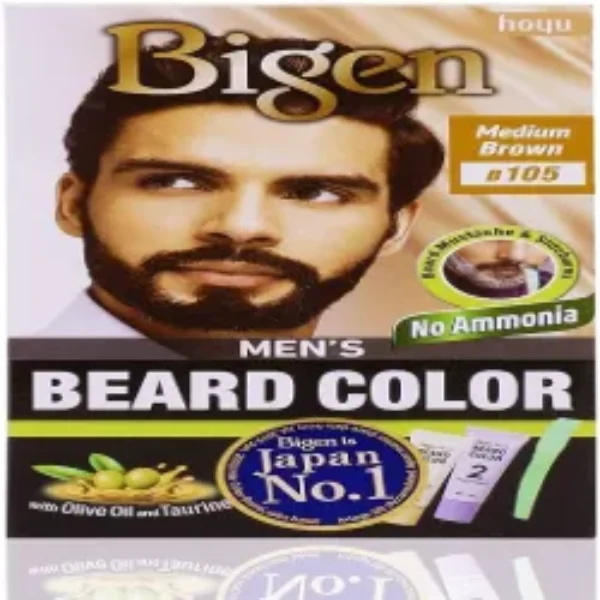 Bigen Medium Brown Beard Color No 105 40G