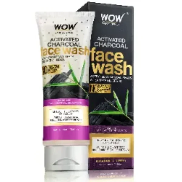 Wow Activated Charcoal Beads No Parabens & Sulphate Face Wash (100Ml)