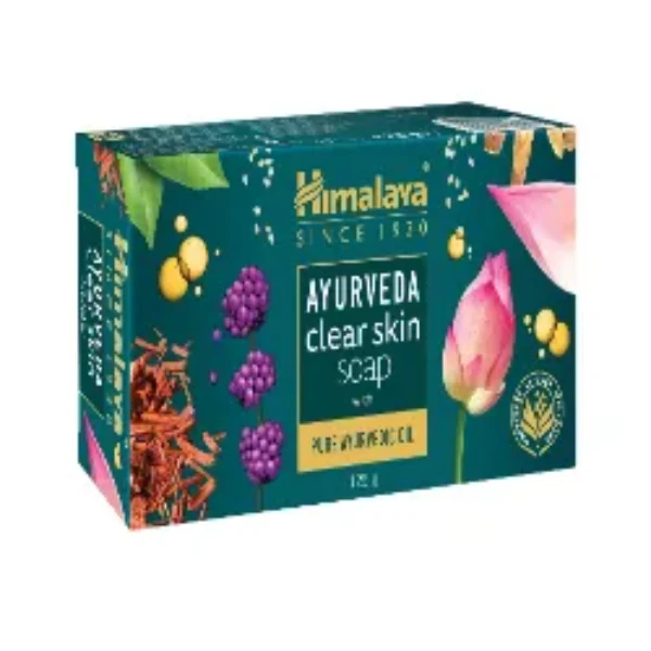 Himalaya Ayurveda Clear Skin Soap India, 125 G