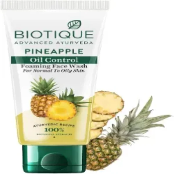 Biotique Bio Pineapple Oil Control Foaming Face Wash, 150Ml