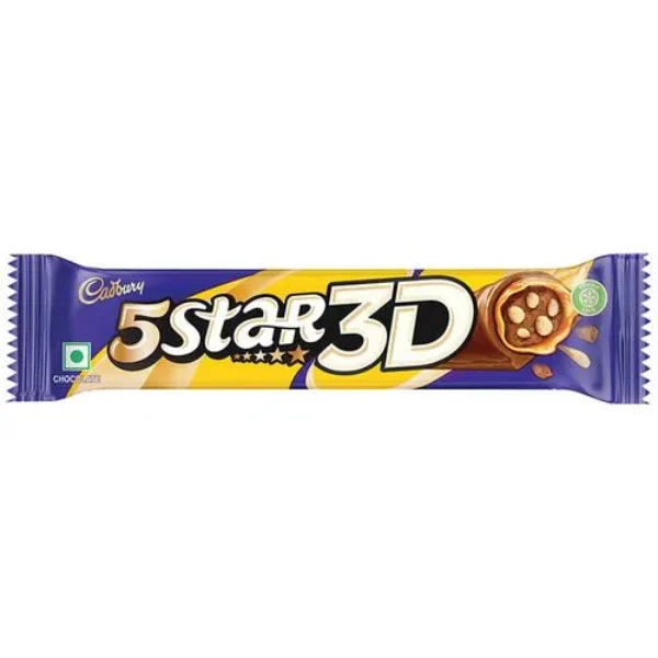 Cadbury 5 Star – 3D Chocolate Bar, 42 G