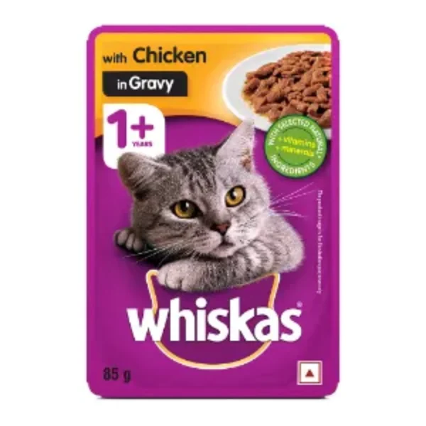 Whiskas Gravy Chicken 85Gm