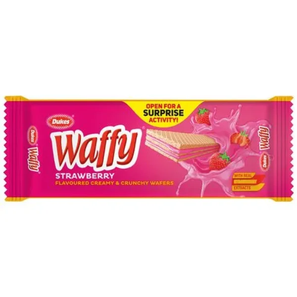 Dukes Waffy Biscuits Strawberry, 75 G