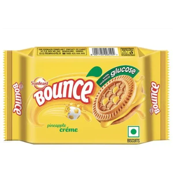 Sunfeast Bounce Biscuits – Pineapple Zing, 78 G