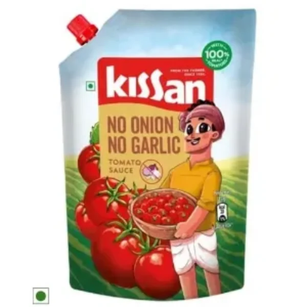 Kissan No-Onion No-Garlic Tomato Sauce, 950 G