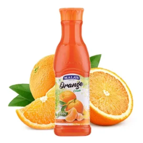 Mala’S Mala Orange Crush Fruit Drink – 1 Litre