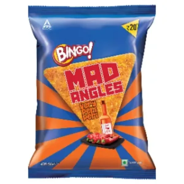 Bingo Mad Angles – Very Peri Peri, Corn-Based, Spicy 66