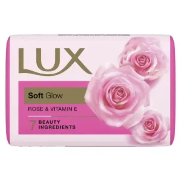 Lux Soft Glow Rose & Vitamin E Soap, 100 Gm
