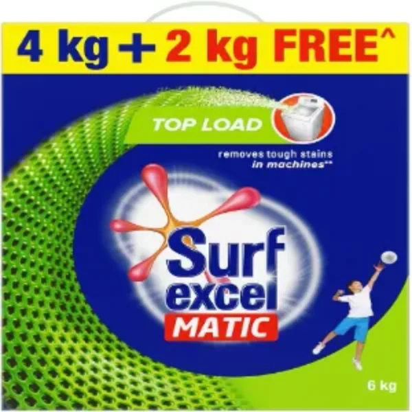 Surf Excel Matic Top Load Detergent Washing Powder 4+2 Kg