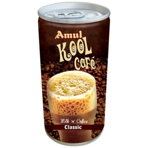 Amul Flavoured Milk – Kool Cafe, 200Ml Tin