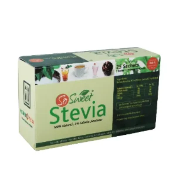 So Sweet Stevia Sachets For Bulk, Non Prescription, 25 Sachet In A Box