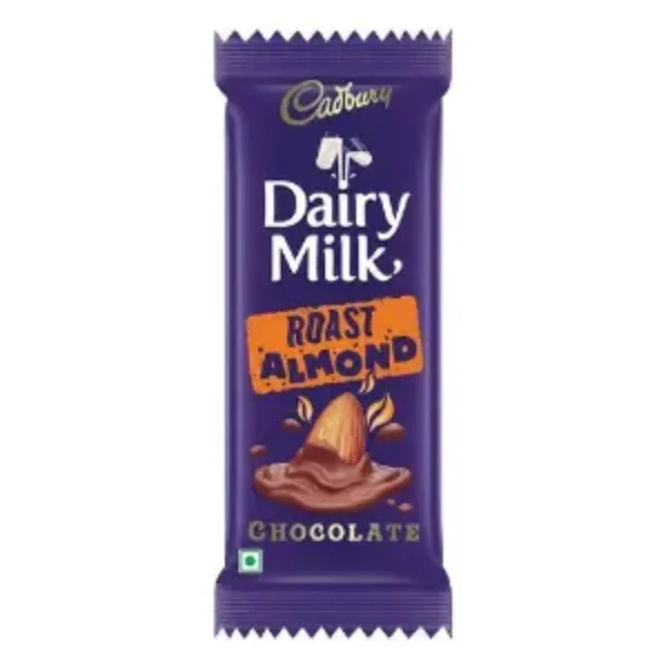 Cadbury Dairy Milk Roast Almond Chocolate Bar, 80 g