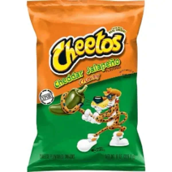 Frito-Lay Cheetos Cheddar Jalapeno Crunchy Pouch, 255GM