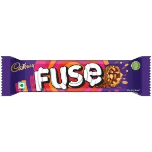 Cadbury Fuse Peanut & Caramel Filled Chocolate Bar, 43 g