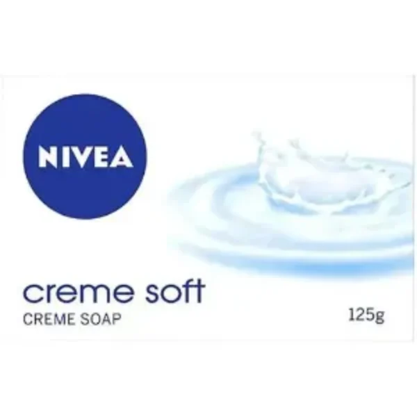 NIVEA Creme Soft Soap, Enriched with Almond Oil, Ph Balanced, 125 g (Pack of 4)