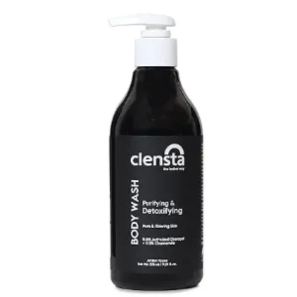 Clensta Purifying & Detoxifying Body Wash with Activated Charcoal & Chamomile 275 ml
