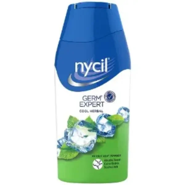 Nycil Germ Expert Prickly Heat Powder – Cool Herbal, 50 g Bottle