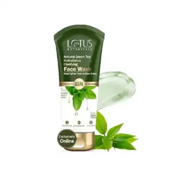 Lotus Botanicals Natural Green Tea HydraDetox Clarifying Face Wash with Niacinamide 100gm